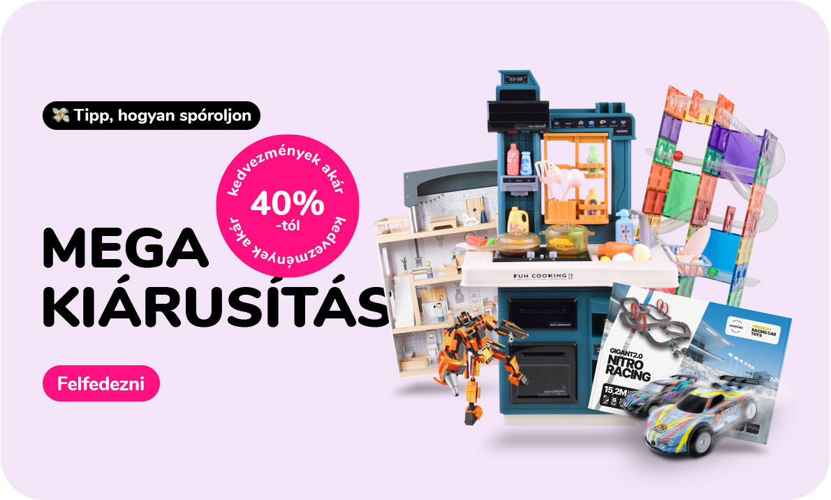 Mega kiárusítás kedvezmény akár -40% -tól