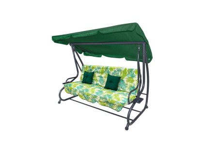 hustawka ogrodowa siedzisko textylina 2x1 wzor liscie palmy