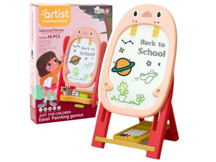 pol pl Tablica Magnetyczna Dwustronna Pingwin Zestaw Gier Akcesoria 56el Rozowa 25148 1