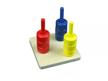 234585 barevne krouky na 3 kolikach