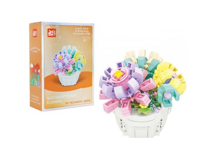 zestaw klockow kwiaty 253el