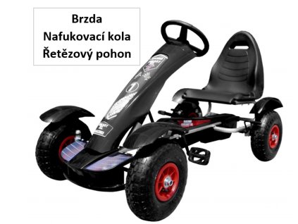 Gyermek gokart formula 01 fekete