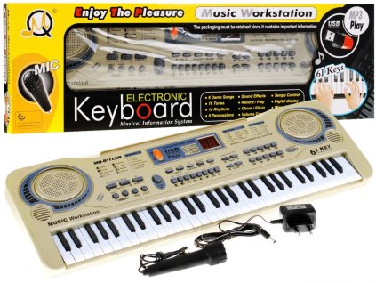1659 keyboard s mikrofonem a usb vstupem