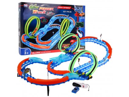Velká svítící autodráha 57 prvků 4
