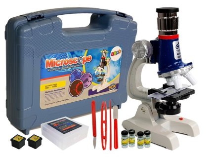 Velký vědecký kufřík s mikroskopem