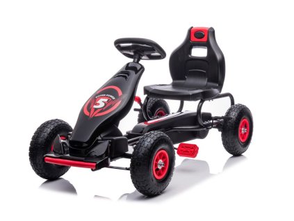 Dětská šlapací motokára G18 černá03