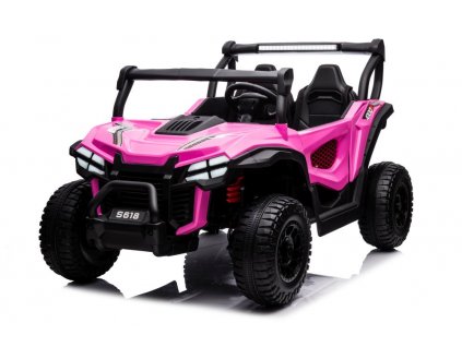 Dětské elektrické autíčko S618 4x4 24V růžové5
