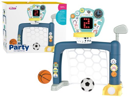 Dětská sada sportovních her 3v1 golf, fotbal a basketbal1