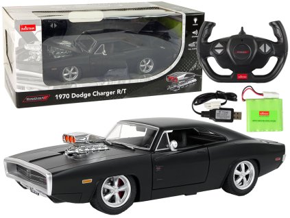 Elektromos autó R/C Dodge Charger 1:16 fekete