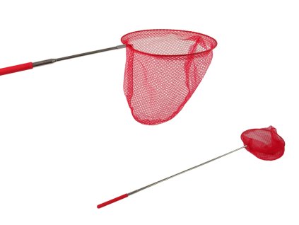 Összecsukható teleszkópos háló pillangóknak és rovaroknak, 85 cm, piros