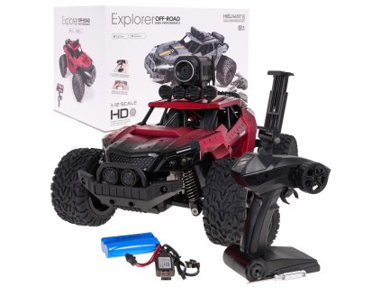 Terénní autíčko na dálkové ovládání Crawler Pioneer 112 s kamerou červené01