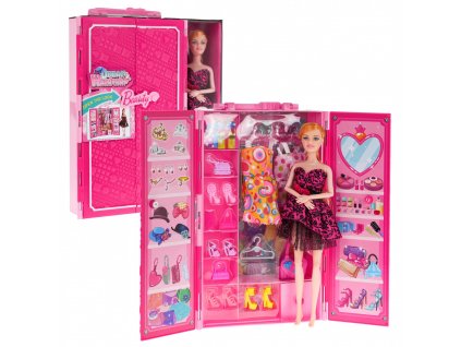 Panenka s šatníkem a oblečením1