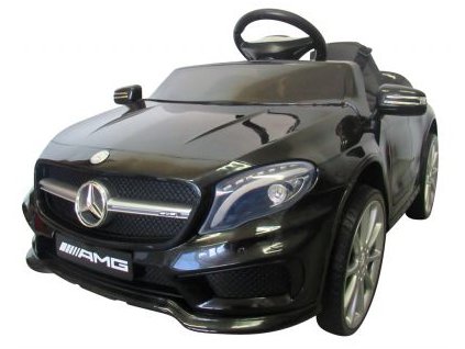 Mercedes GLA45 elektromos játékautó puha EVA kerekekkel és kényelmes üléssel, jogosítvány, fekete színben