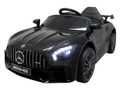 Mercedes GTR-S fekete elektromos játékautó puha EVA kerekekkel és kényelmes üléssel jogosítvánnyal