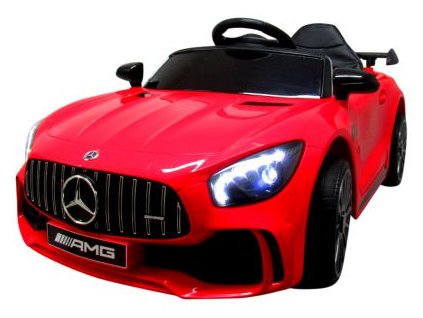 Mercedes GTR-S elektromos játékautó, piros puha EVA kerekekkel és kényelmes üléssel, jogosítvánnyal