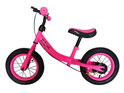 R3 rózsaszín R-Sport 12" lökhárító fékkel és csengővel