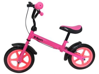 R9 lökhárító rózsaszín az R-Sporttól 12"-es kerekekkel, fékkel és csengővel