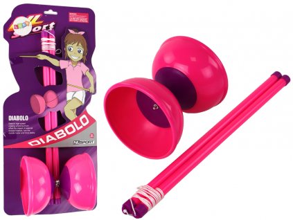 Ügyességi Játék Yo-Yo Juggling Diabolo Pink 13,5x11,5 cm