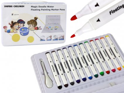 Színes vízjelző készlet Tok 12 darab