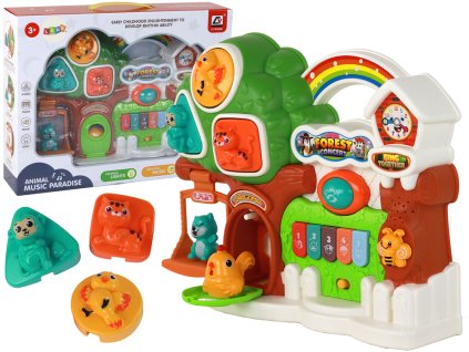 Zongorakészlet Koncert az erdőben Állatok Oktatási panel