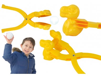 Hógép hógolyók készítéséhez Dinosaurus Yellow'