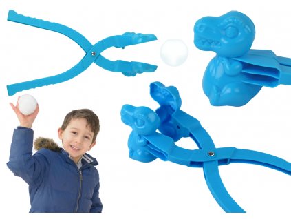 Dinoszaurusz hógolyó gép kék