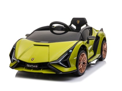 Dětské elektrické auto Lamborghini Sián zelené (6)