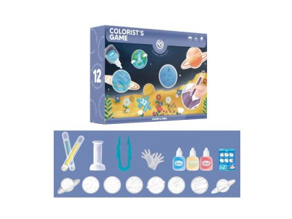 Sada akvarelových fixů a puzzle Vesmírná série1