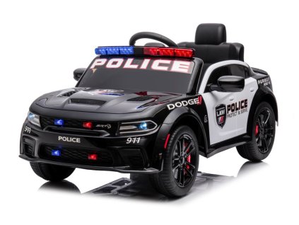 Elektrické autíčko Dodge Charger policejní černé03