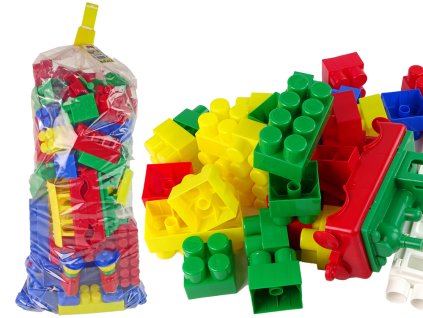 Színes építőkockák K3 extra nagy 200 db