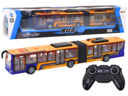 210022 dalkove ovladany autobus oranzovy s osvetlenim 44 cm