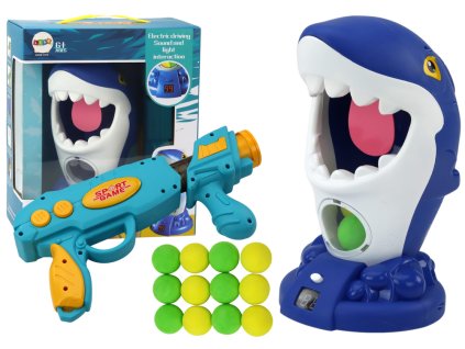 Ügyességi játék Cápa lövöldözése fegyverrel és golyókkal