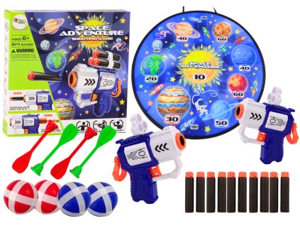 Ügyességi játék cél fegyver nyilak labdák Space