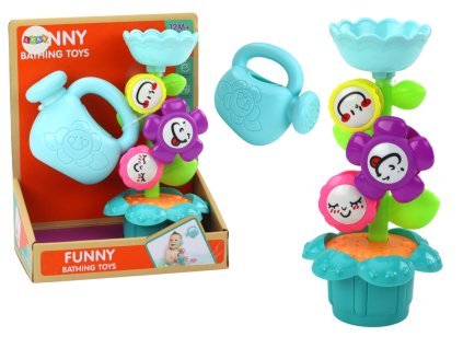 Fürdőjáték a legkisebb virágokhoz, színes teáskanna