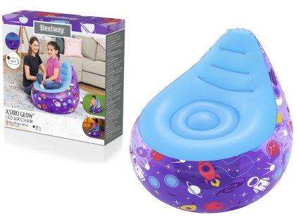 Felfújható szék Kosmos LED 72 x 72 x 64 Bestway 75122 lila