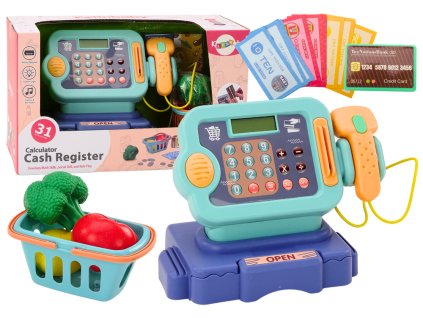 Érmeregiszter a kék fényekkel és hangokkal történő számolás tanítására