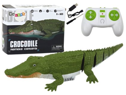 RC krokodil vízen úszó távirányítóval