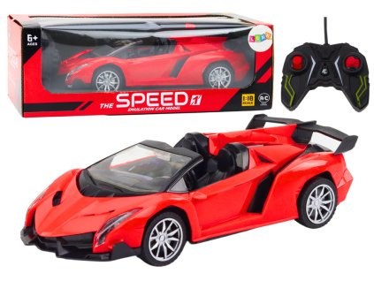 212707 rc sportovni auto 1 18 cervene na dalkove ovladani