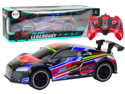 211948 rc sportovni auto na dalkove ovladani 1 10 25 km h se svetly cerne