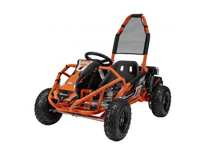 Dětská benzínová motokára MUD MONSTER oranžová01