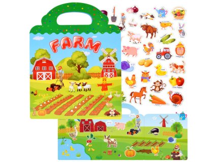 216865 album farma se samolepkami zvirata a zelenina