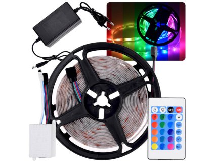 216949 vodeodolna led paska 5m rgb s dalkovym ovladanim