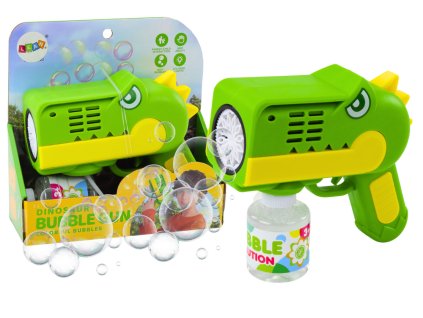 Buborékfegyver dinoszaurusz zöld