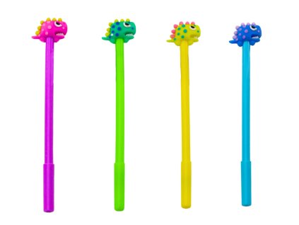 Golyóstoll dinoszaurusz és kupak fekete tintával 0,5 mm mix