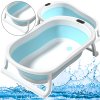 Összecsukható fürdőkád csúszásmentes lábakkal, kék