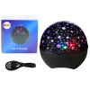Csillag projektor éjszakai lámpa és hangszóró 2 az 1-ben fekete