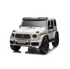 Elektromos kisautó Mercedes G63 AMG 2x24V 4x200W XXL fehér