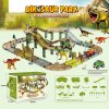 Dinosauří závodní dráha s elektrickým autíčkem 84 dílů4