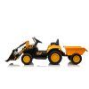 Dětský elektrický traktor s pohyblivou radlicí žlutý09