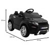 Elektromos sportautó Rapid Racer fekete